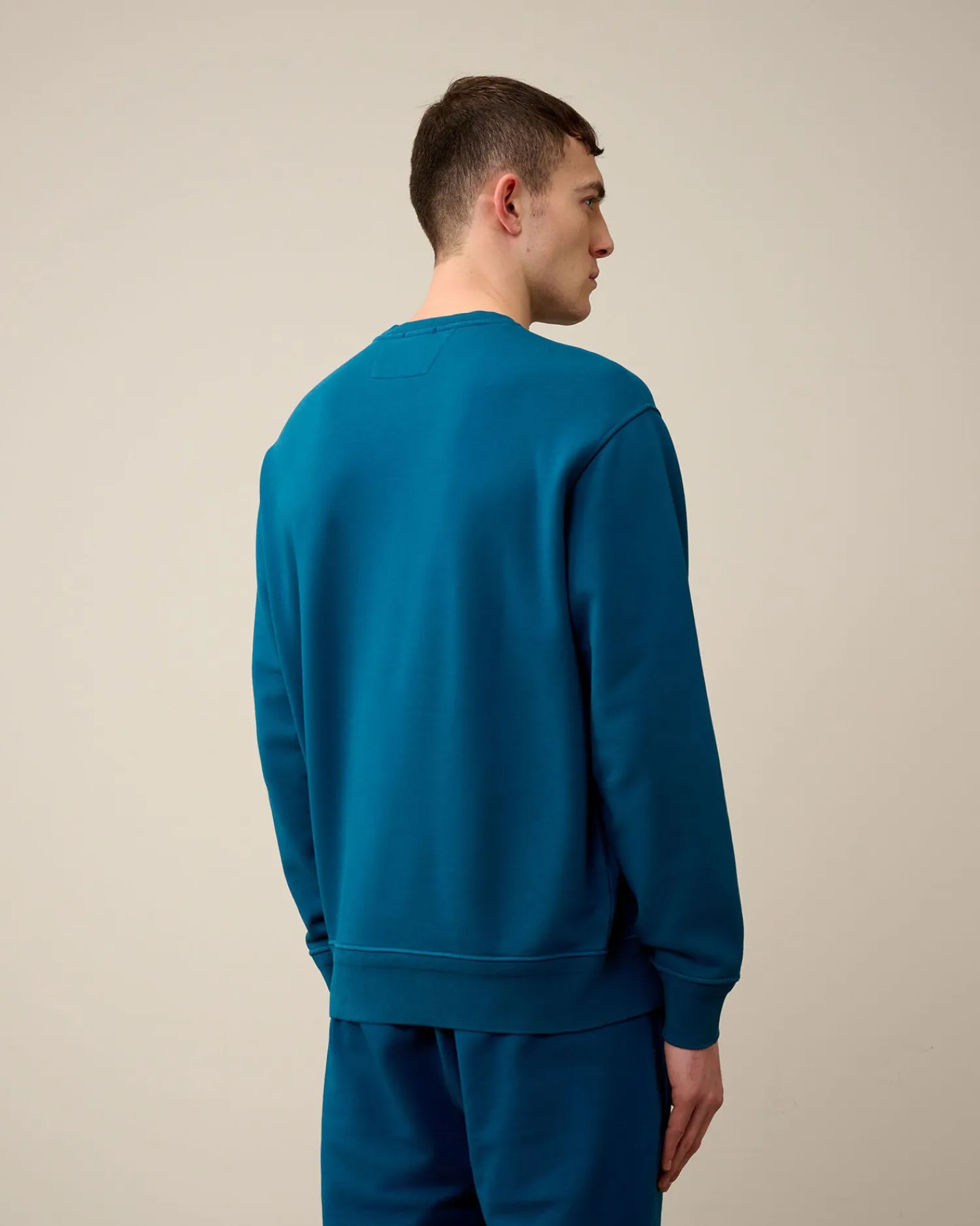 Store C.P. Company Let Fleece Haettetroje Med Lynlas Ivy Gron
