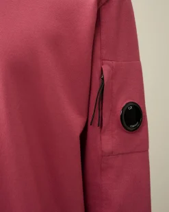 Online C.P. Company Let Fleece Haettetroje Med Lynlas Stovregn Gra