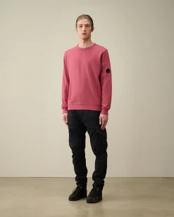 Online C.P. Company Let Fleece Haettetroje Med Lynlas Stovregn Gra