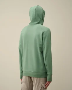 Cheap C.P. Company Let Fleece Haettetroje Med Lynlas Green Bay