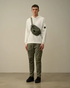 Store C.P. Company Let Fleece Logo Sweatshirt Pistacie Shell-Beige