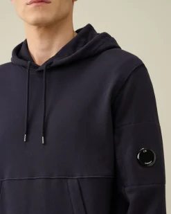 Hot C.P. Company Let Fleece Logo Sweatshirt Stovregn Gra