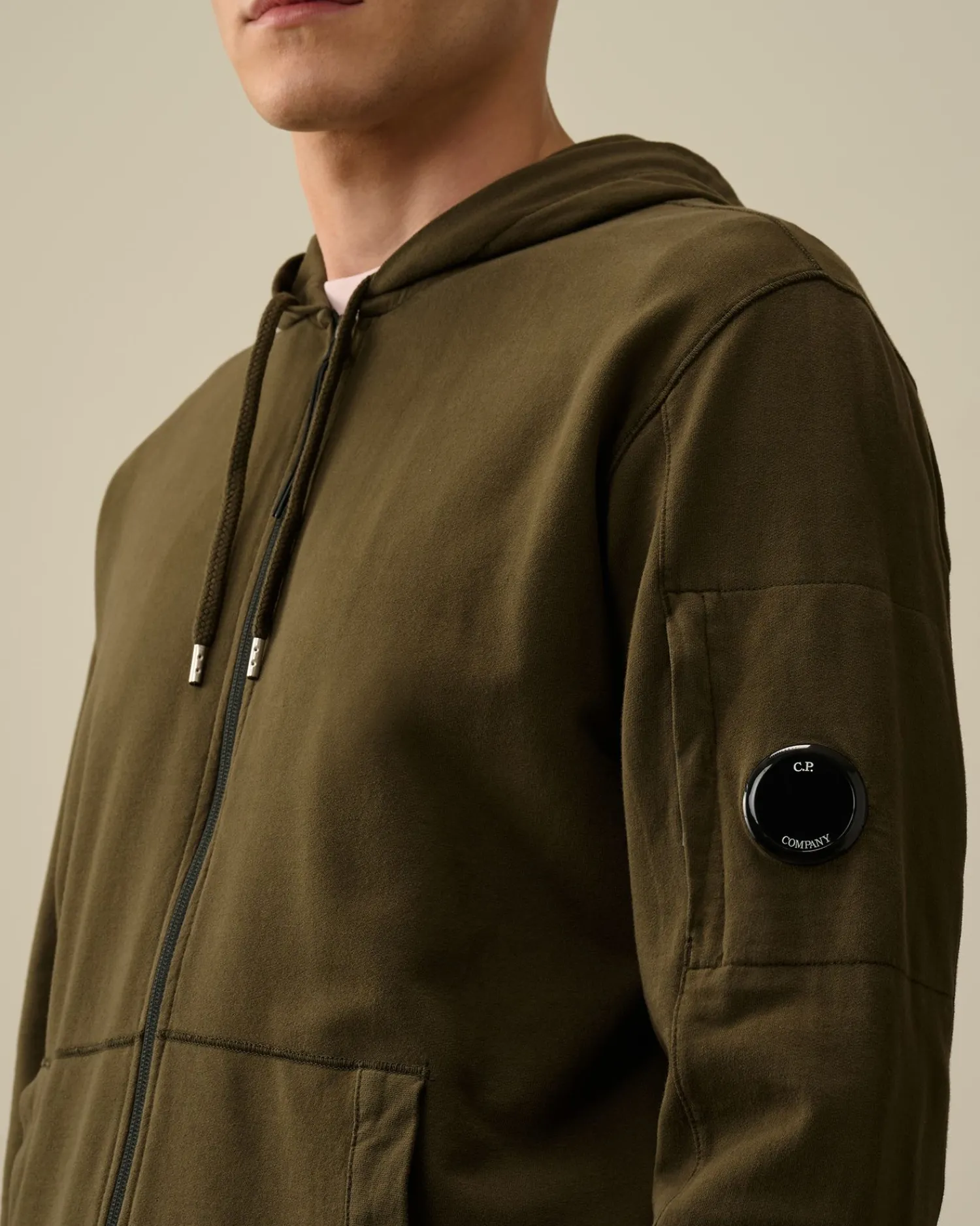 Shop C.P. Company Let Fleece Sweatshirt Green Bay