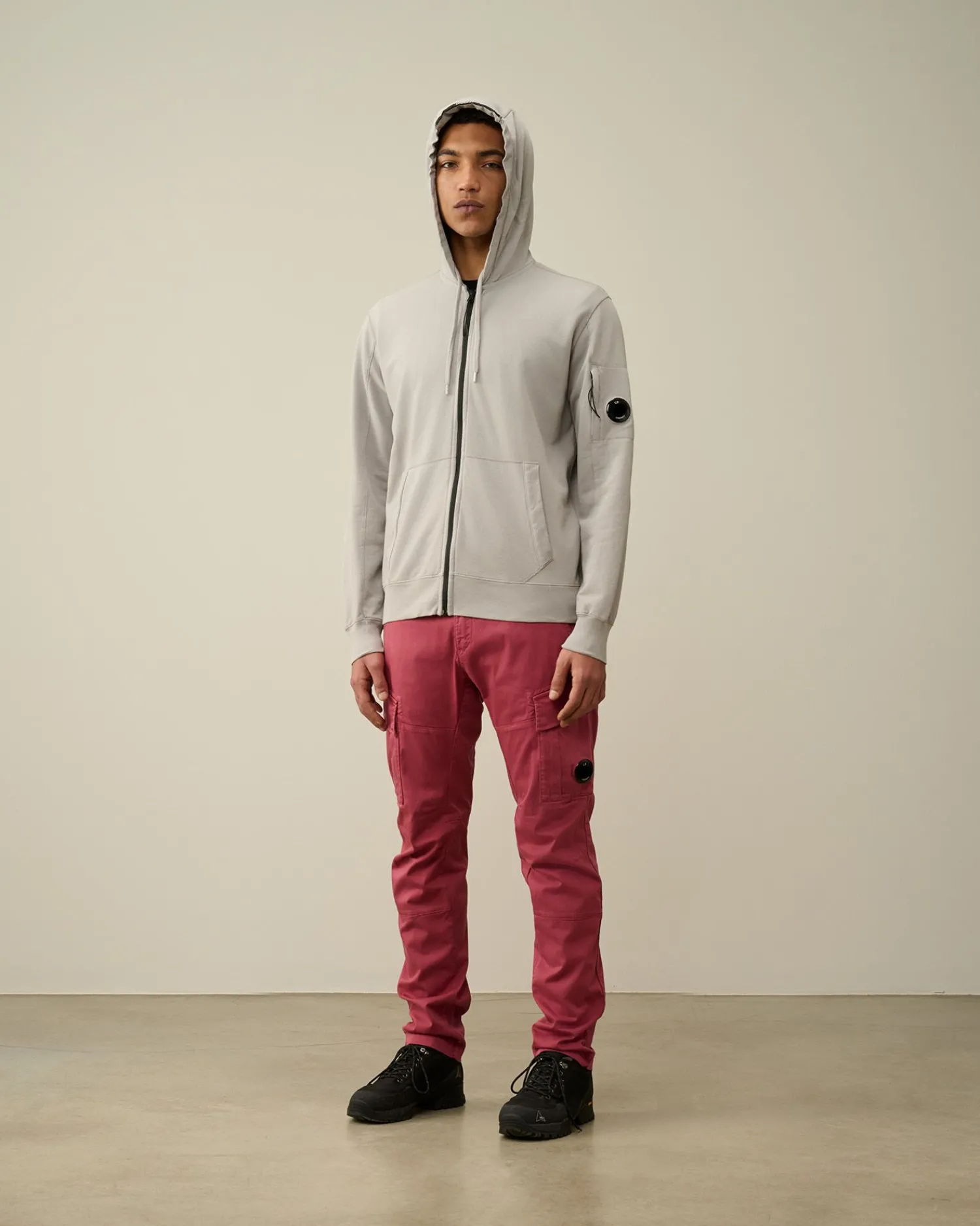 Discount C.P. Company Let Fleece Sweatshirt Stjernelys Bla