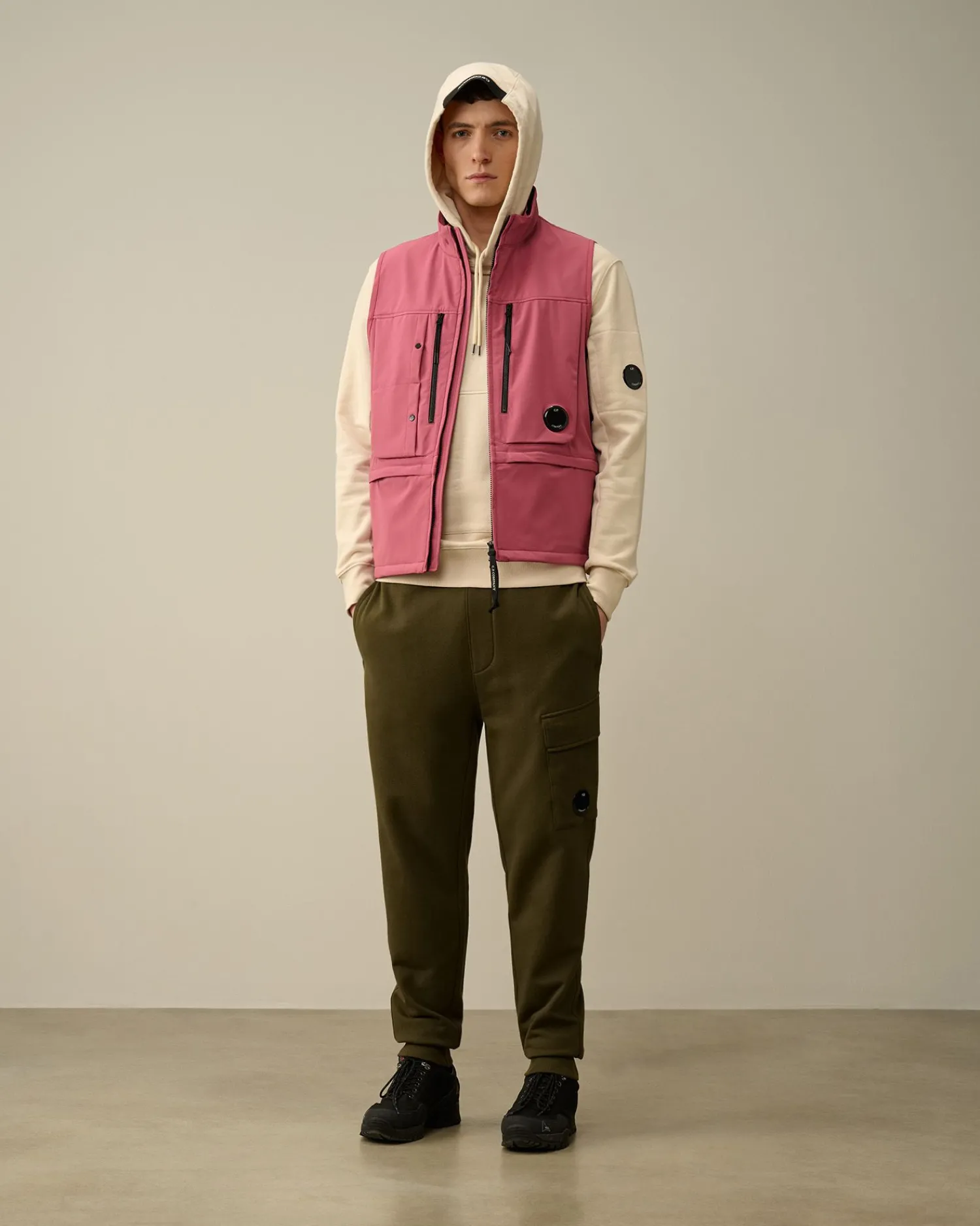 Store C.P. Company Let Fleece Sweatshirt Pistacie Shell-Beige