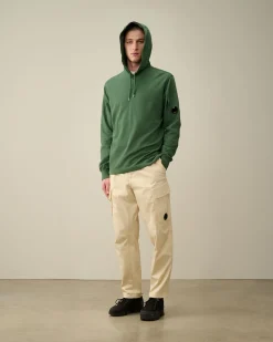 Store C.P. Company Let Fleece Sweatshirt Med Lynlas Stjernelys Bla