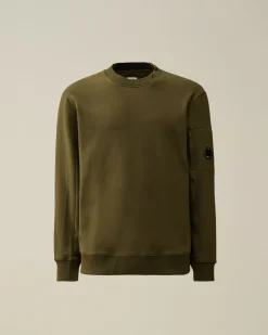 Sale C.P. Company Let Fleece Sweatshirt Med Lynlas Gra Melange