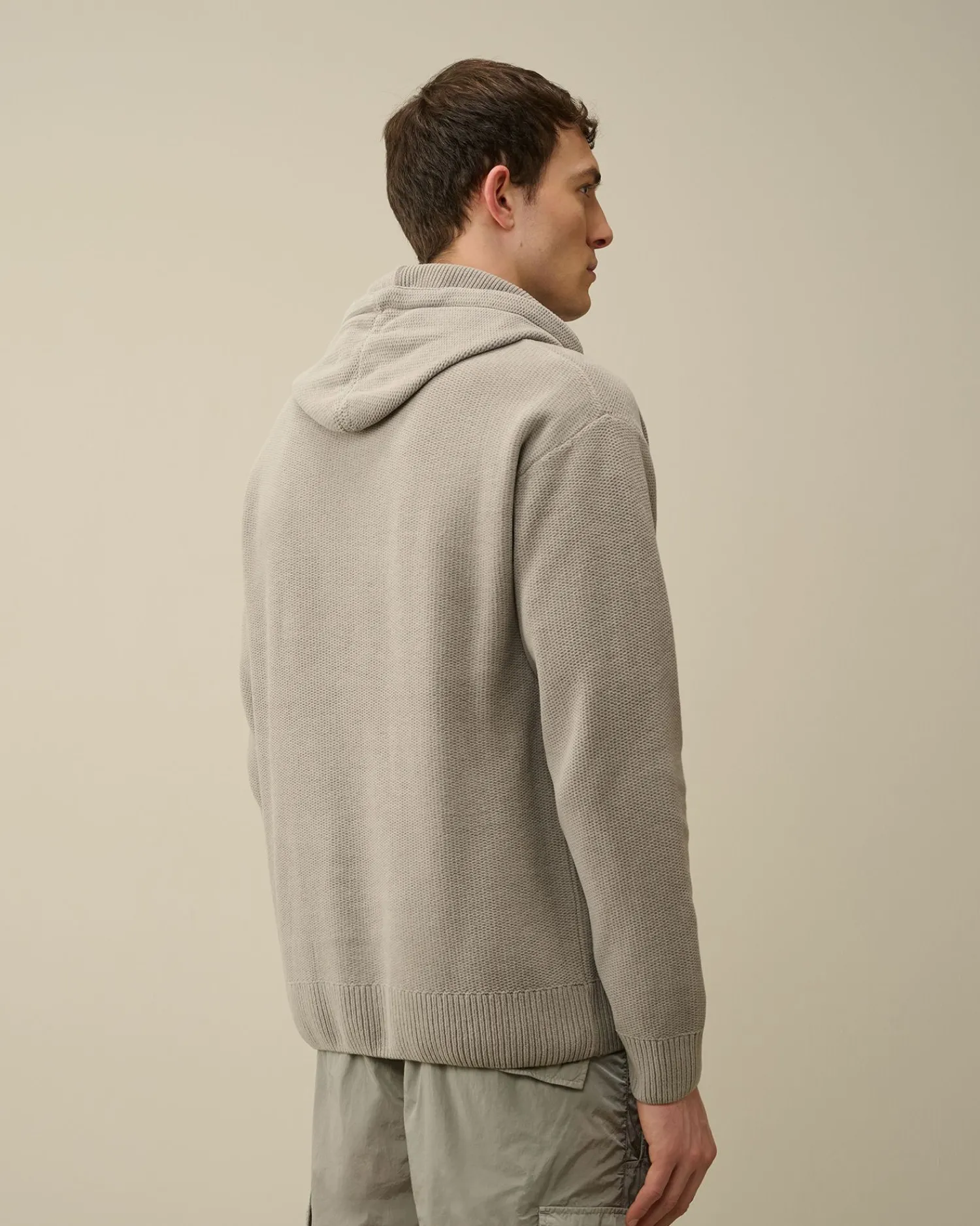 Fashion C.P. Company Let Frotte Strikket Sweatshirt Blaek Bla