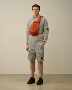 Fashion C.P. Company Let Frotte Strikket Sweatshirt Blaek Bla