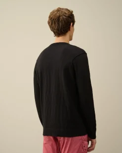 Shop C.P. Company Let Frotte Strikket Sweatshirt Stovregn Gra