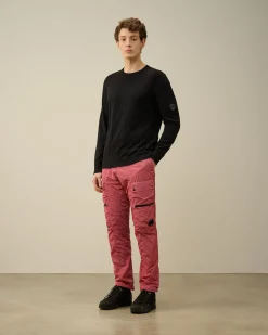 Shop C.P. Company Let Frotte Strikket Sweatshirt Stovregn Gra