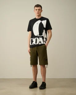 Fashion C.P. Company Light Fleece Utility Joggingbukser Sort