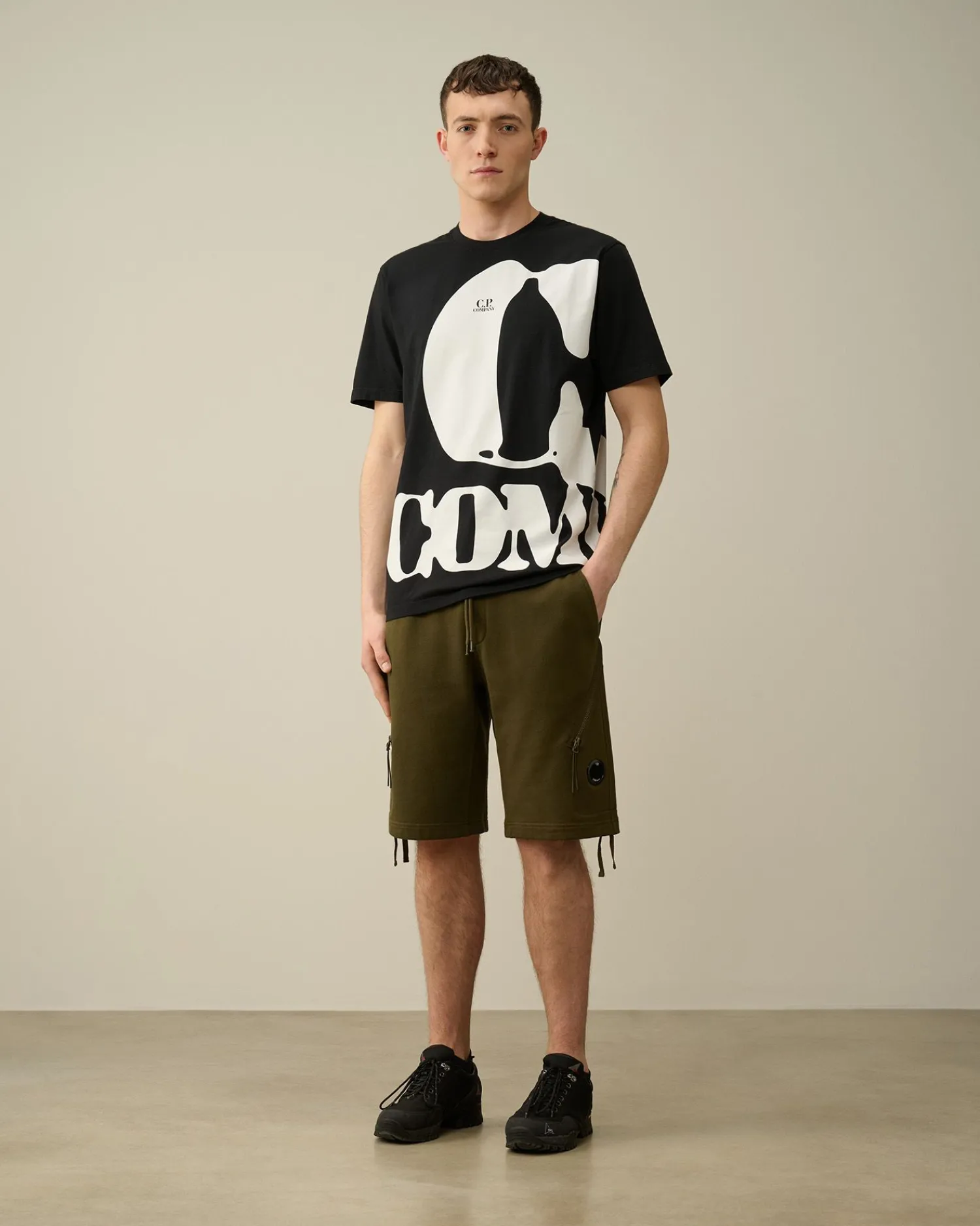 Fashion C.P. Company Light Fleece Utility Joggingbukser Sort