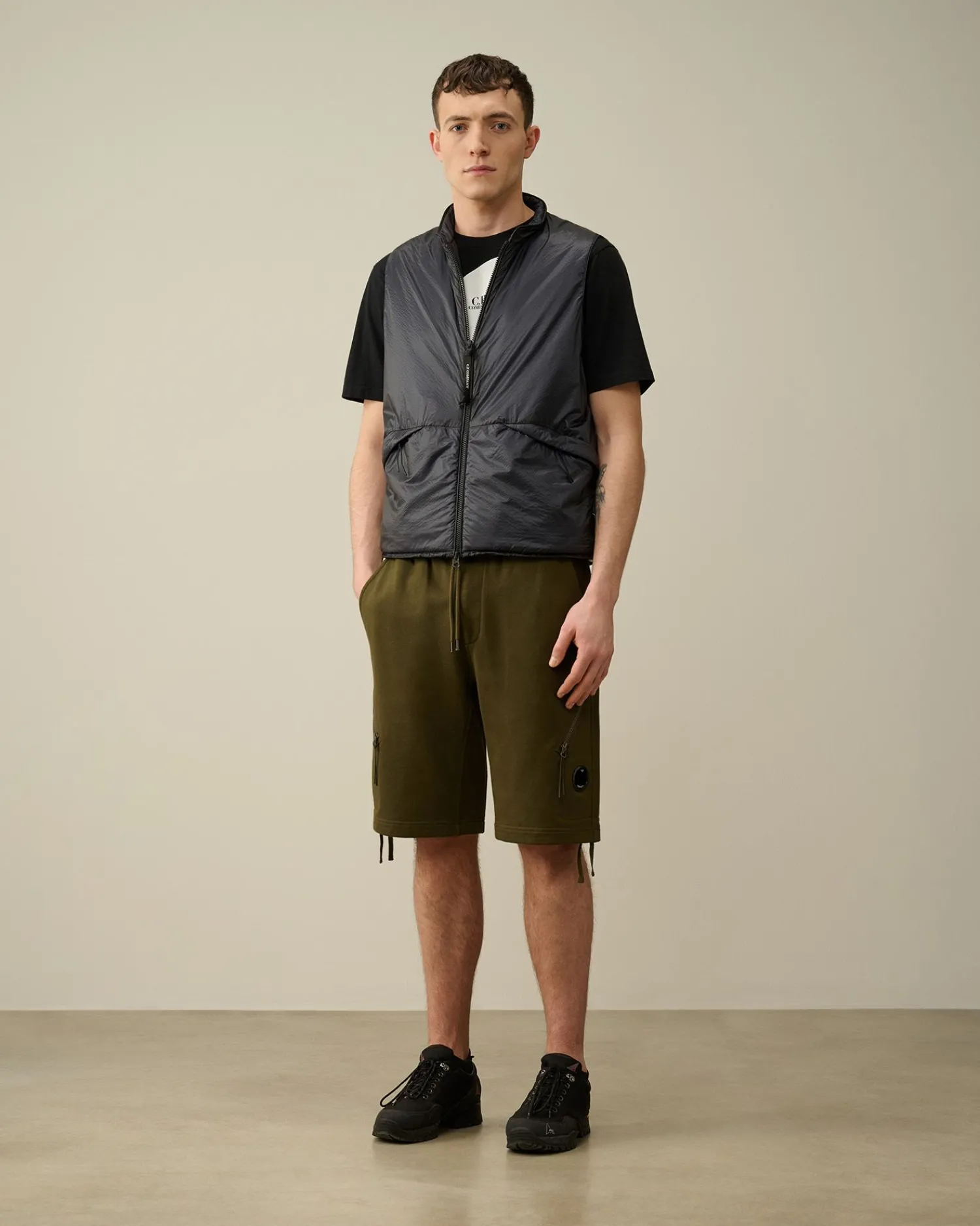 Fashion C.P. Company Light Fleece Utility Joggingbukser Sort