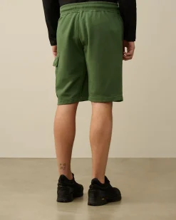 Fashion C.P. Company Light Fleece Utility Shorts Stjernelys Bla
