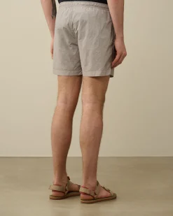 Discount C.P. Company Light Fleece Utility Shorts Green Bay