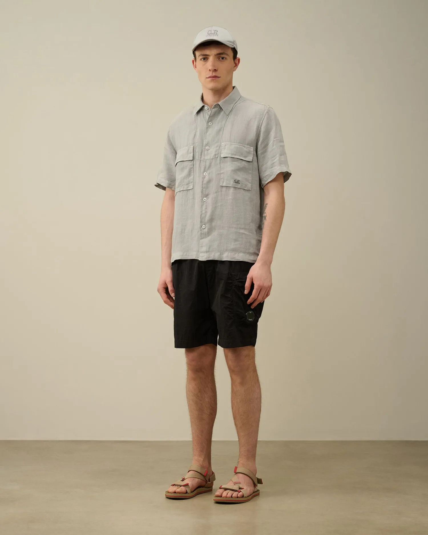 Best C.P. Company Light Fleece Utility Shorts Sort