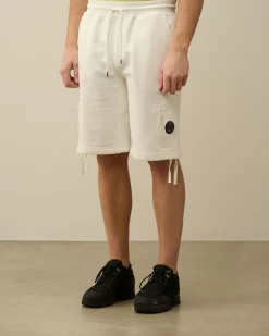 Outlet C.P. Company Light Fleece Utility Shorts Ivy Gron