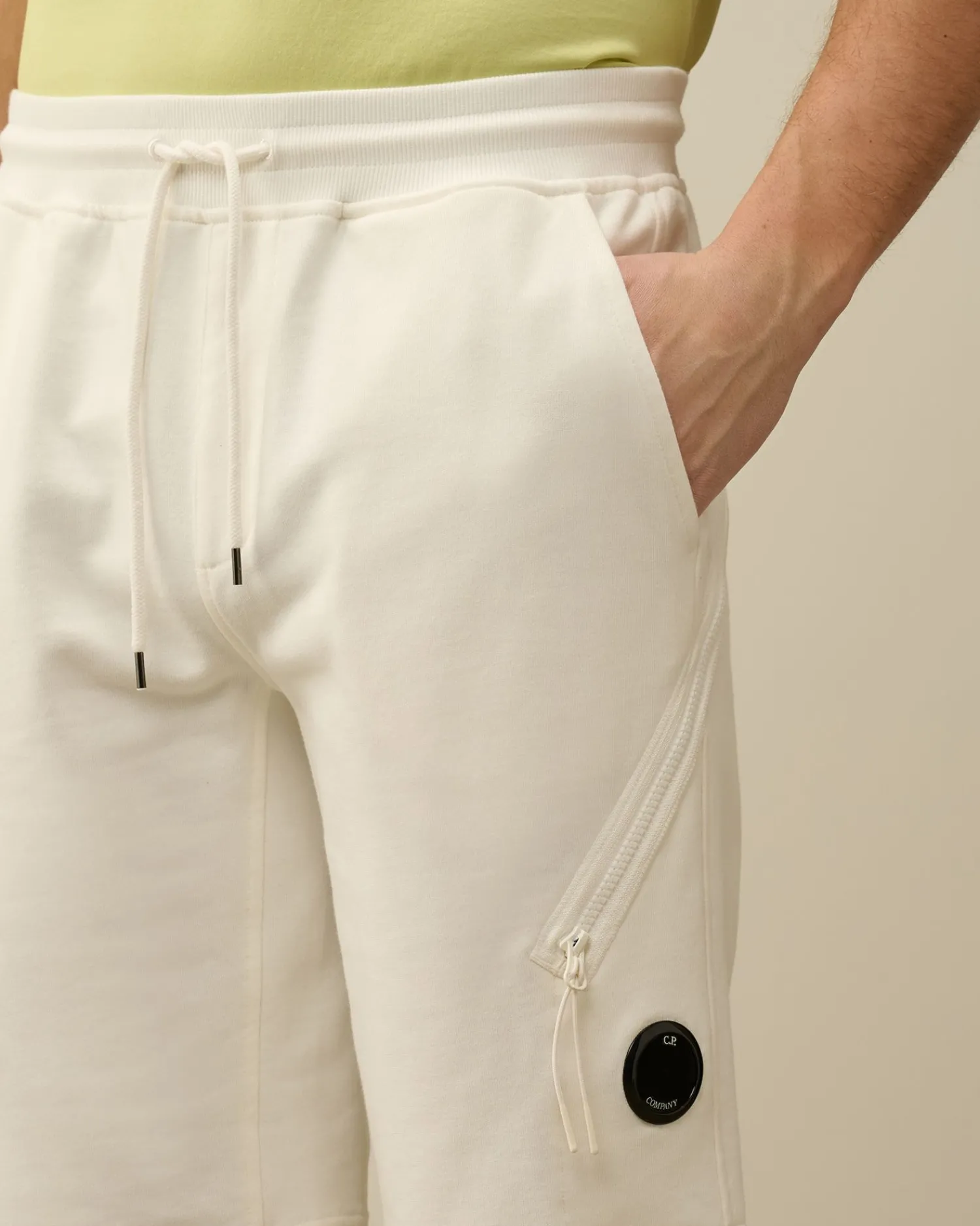 Outlet C.P. Company Light Fleece Utility Shorts Ivy Gron