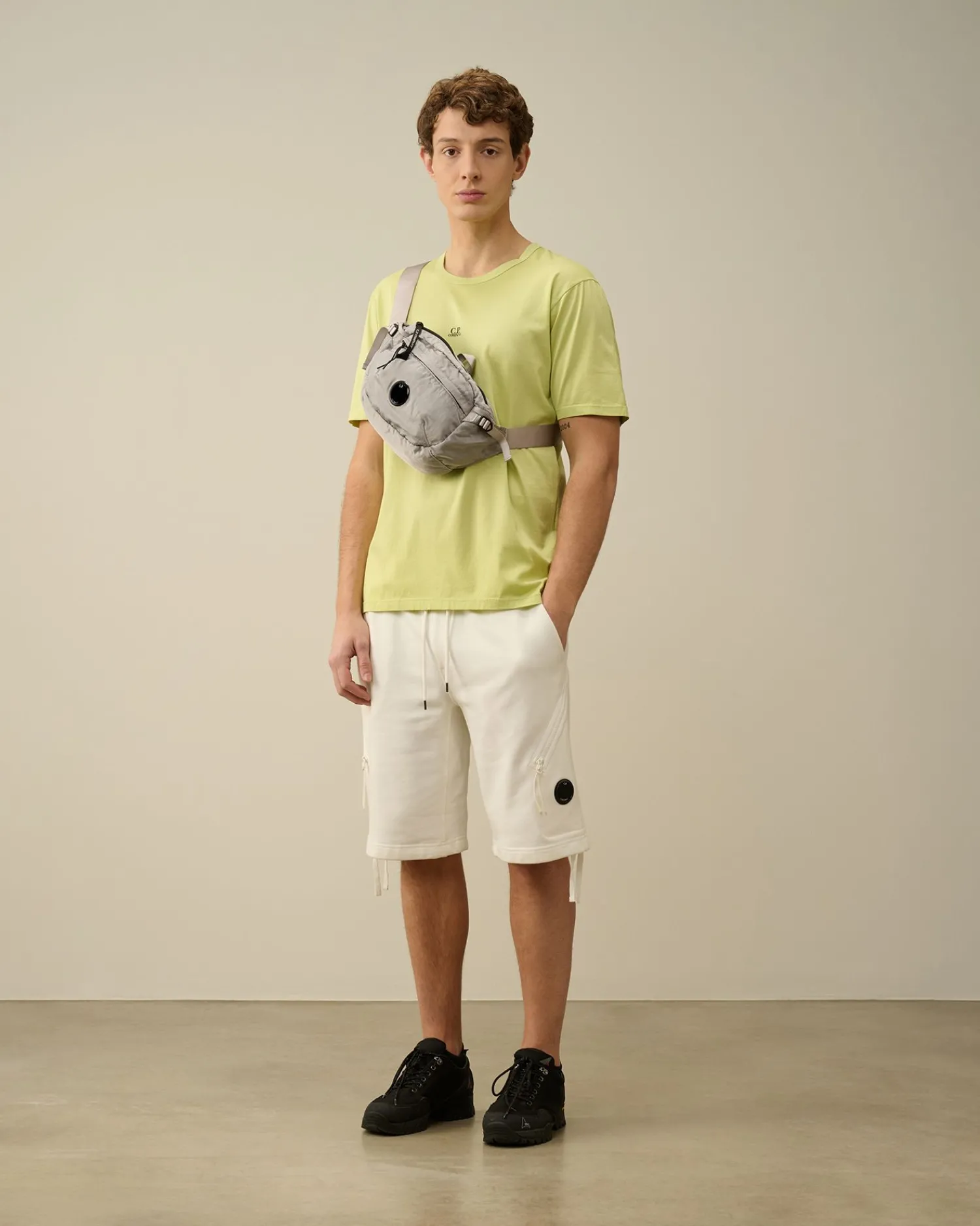 Outlet C.P. Company Light Fleece Utility Shorts Ivy Gron