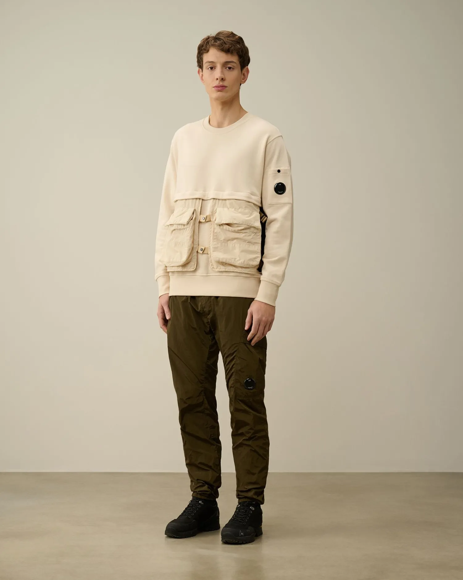 Flash Sale C.P. Company Melange Striktroje Sort