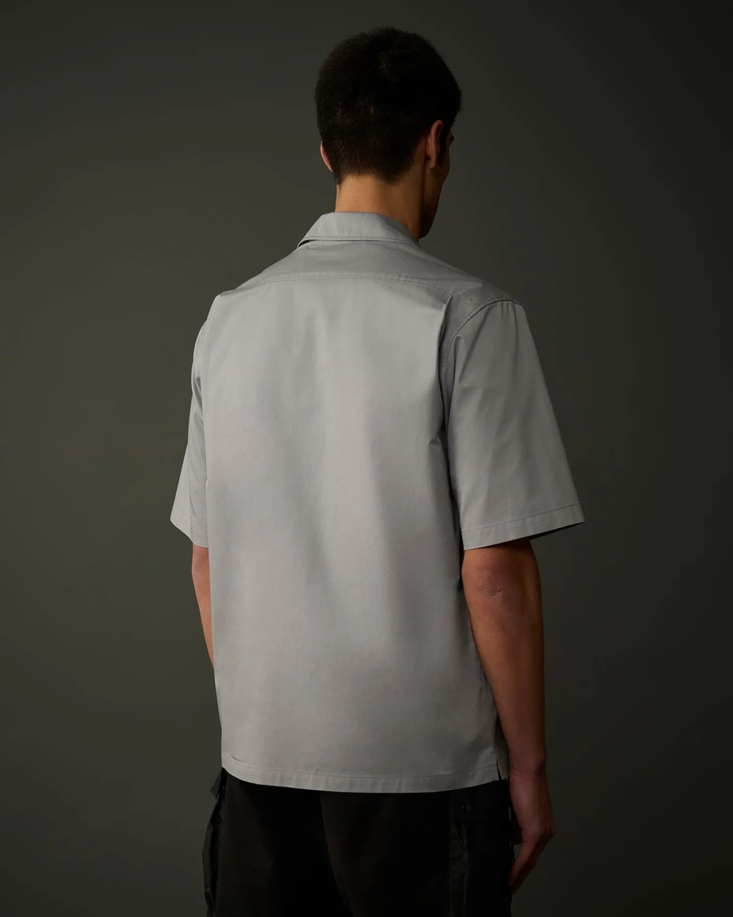 Clearance C.P. Company Metropolis Series Gabardine Skjorte Sort