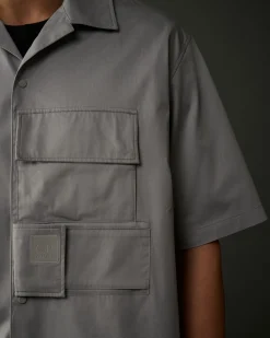 Clearance C.P. Company Metropolis Series Gabardine Skjorte Sort