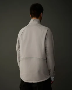 Best C.P. Company Metropolis Series Kortaermet Gabardine Skjorte Stovregn Gra