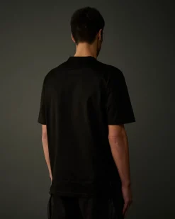 Sale C.P. Company Metropolis Series Mercerized Jersey Grafisk Badge T-Shirt Sort