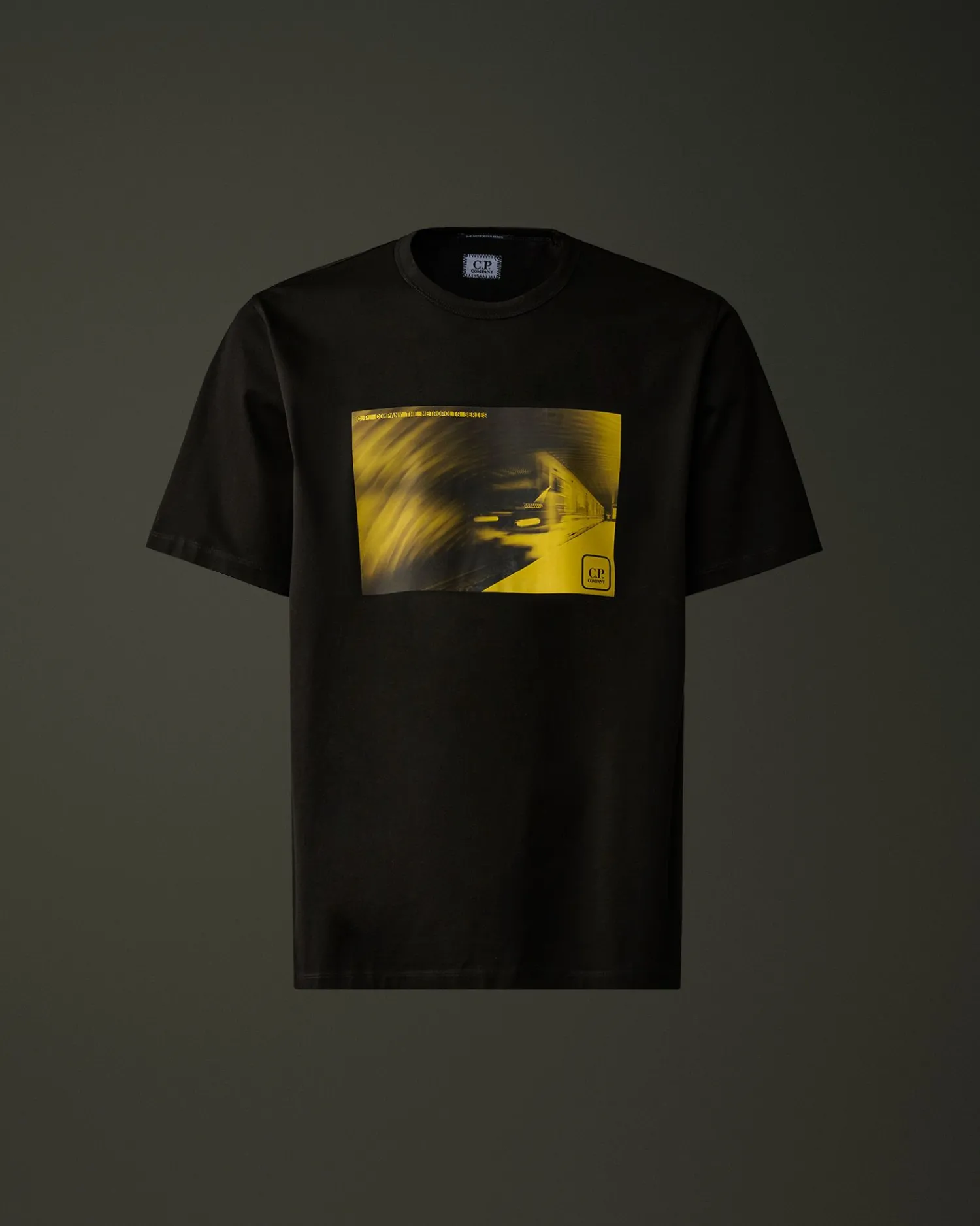 Online C.P. Company Metropolis Series Mercerized Jersey T-Shirt Med Grafisk Ansigt Hvid