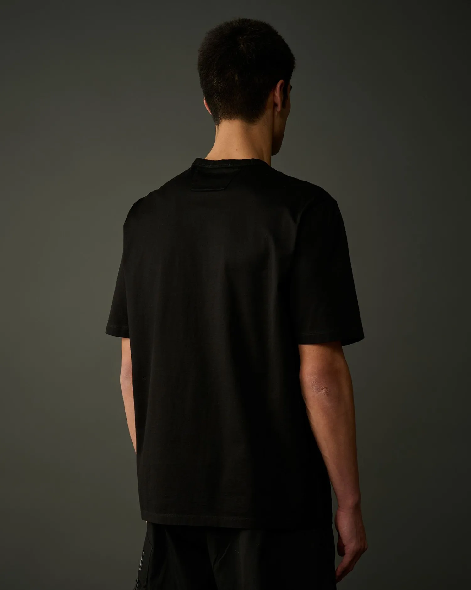 Online C.P. Company Metropolis Series Mercerized Jersey T-Shirt Med Grafisk Ansigt Hvid
