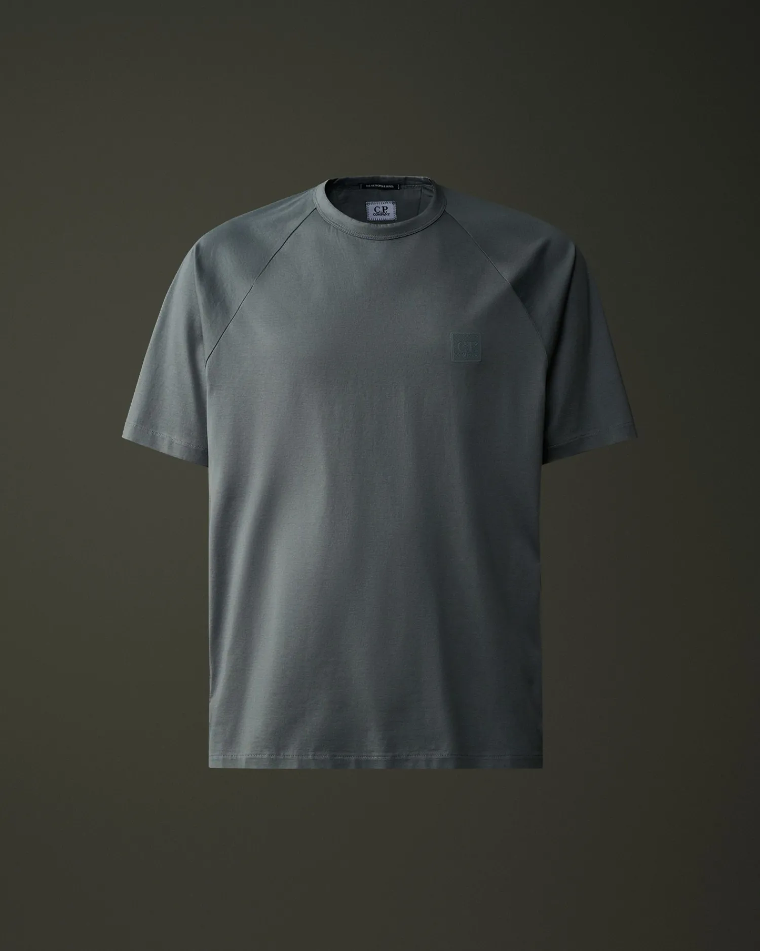Cheap C.P. Company Metropolis Series Mercerized Jersey Pocket T-Shirt Sort
