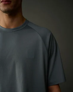 Cheap C.P. Company Metropolis Series Mercerized Jersey Pocket T-Shirt Sort