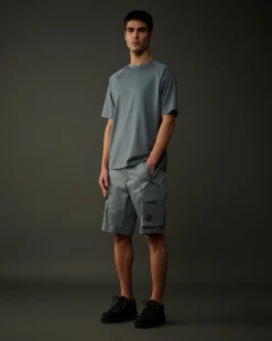 Cheap C.P. Company Metropolis Series Mercerized Jersey Pocket T-Shirt Sort