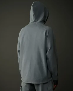 Shop C.P. Company Metropolis Series Stretch Fleece Sweatshirt Med Blandet Lomme Sort