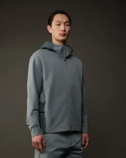 Clearance C.P. Company Metropolis Series Stretch Fleece Grafisk Haettetroje Hvid