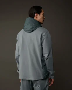 Clearance C.P. Company Metropolis Series Stretch Fleece Grafisk Haettetroje Hvid