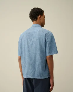 Flash Sale C.P. Company Osmannisk ArbejdsTøjsskjorte Blaek Bla