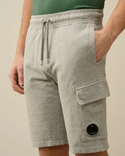 Best Sale C.P. Company Ottoman Cargo Shorts Pistacie Shell-Beige