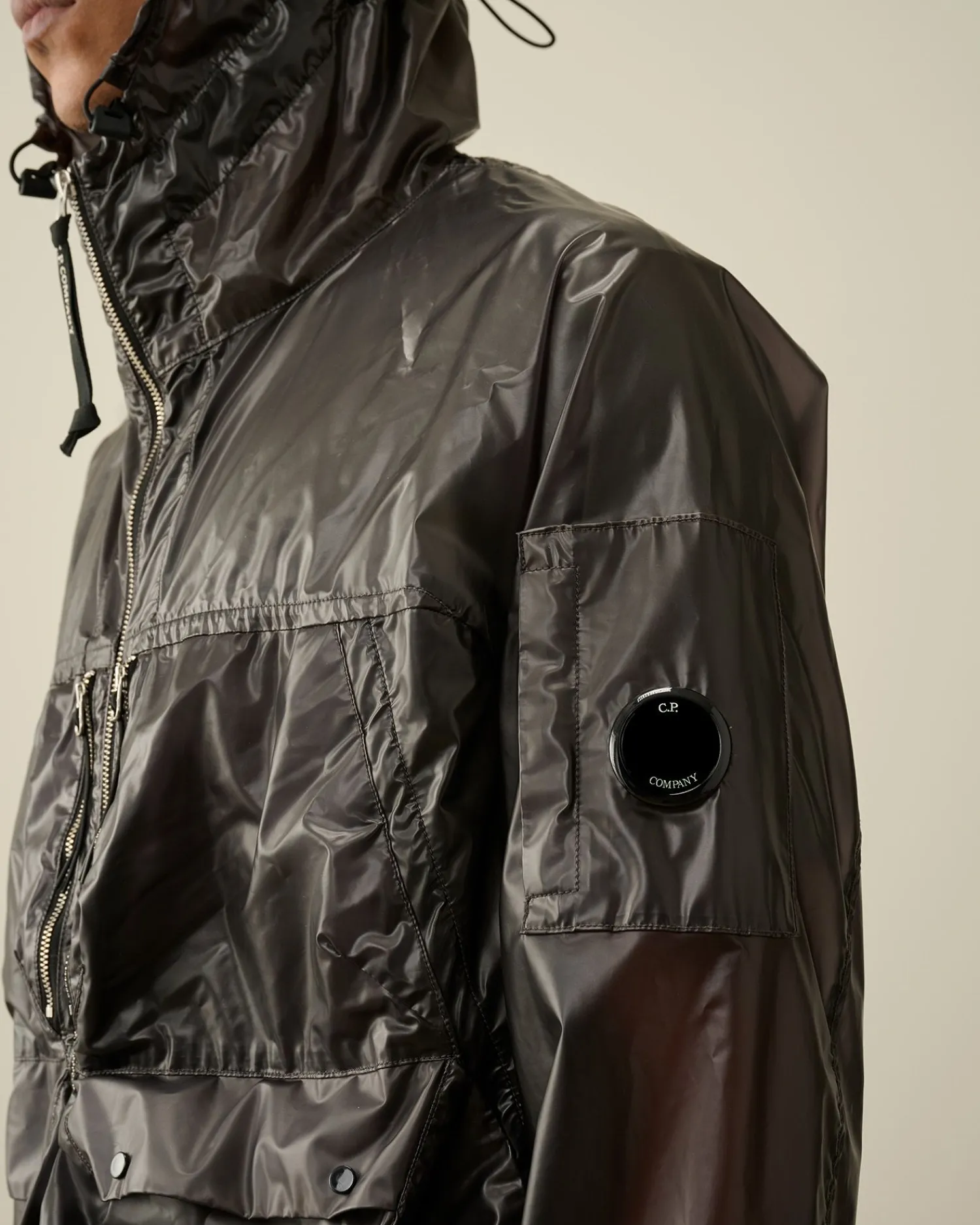 Sale C.P. Company Pium Haettejakke Ivy Gron