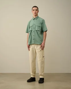 Flash Sale C.P. Company Popeline Baja Print Skjorte Sort