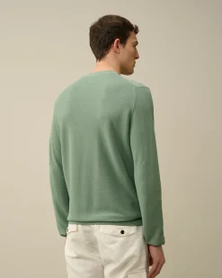 Store C.P. Company Sea Island Logo Strik Lyons Blu-Blue