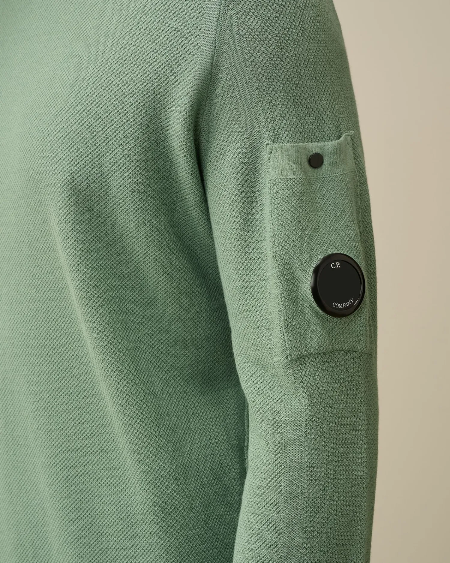 Store C.P. Company Sea Island Logo Strik Lyons Blu-Blue