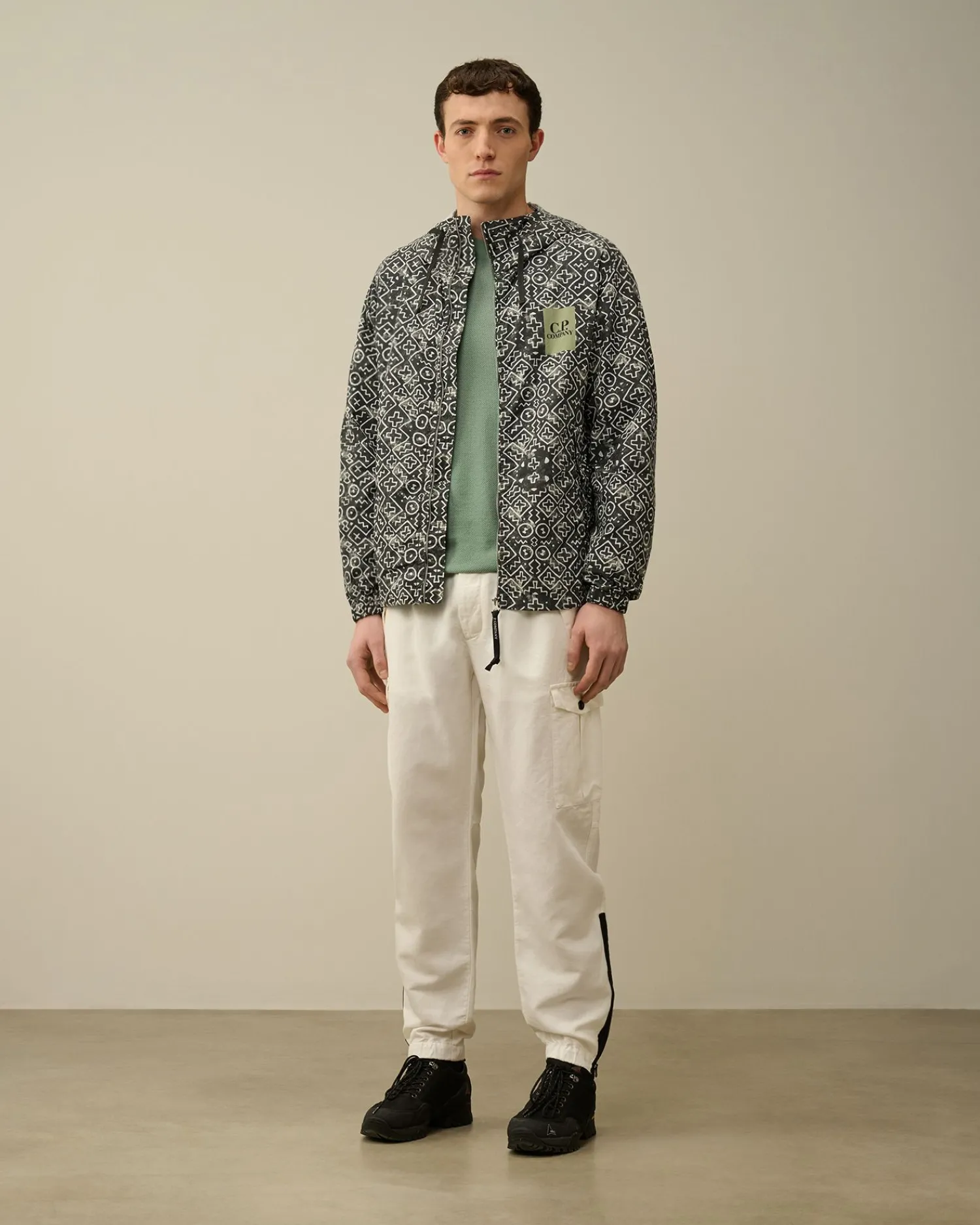 Store C.P. Company Sea Island Logo Strik Lyons Blu-Blue
