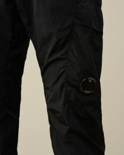 Shop C.P. Company Straek Satin Ergonomisk Logo Cargo Bukser Ivy Gron