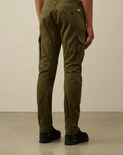 Online C.P. Company Straek Satin Ergonomiske Cargobukser Blaek Bla