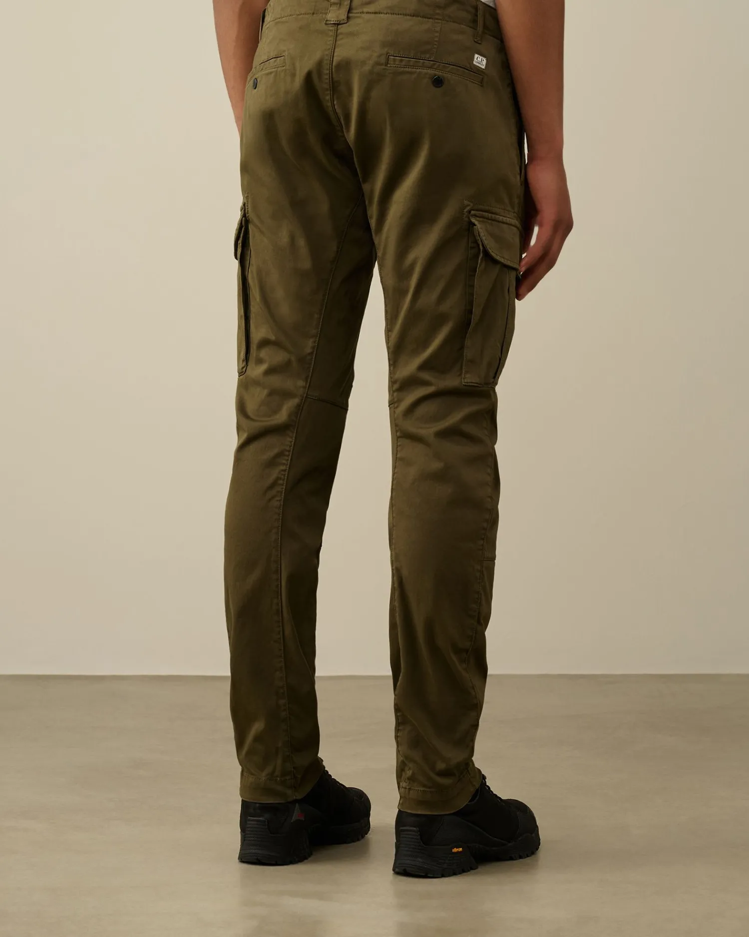 Online C.P. Company Straek Satin Ergonomiske Cargobukser Blaek Bla