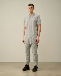 Best Sale C.P. Company Stretch Piquet Slim Polo Shirt Rod Knop