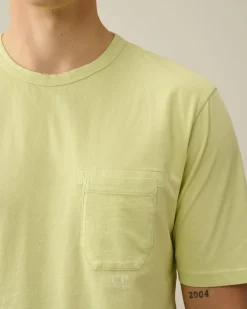 Online C.P. Company Stretch Piquet Slim Polo Shirt Gaze Hvid