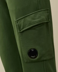 Sale C.P. Company Stretch Satin Cargo Shorts Ivy Gron